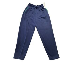 American Sportif Vintage 90’s Women's Blue High-Rise Pull-On Sweat Pants With Po
